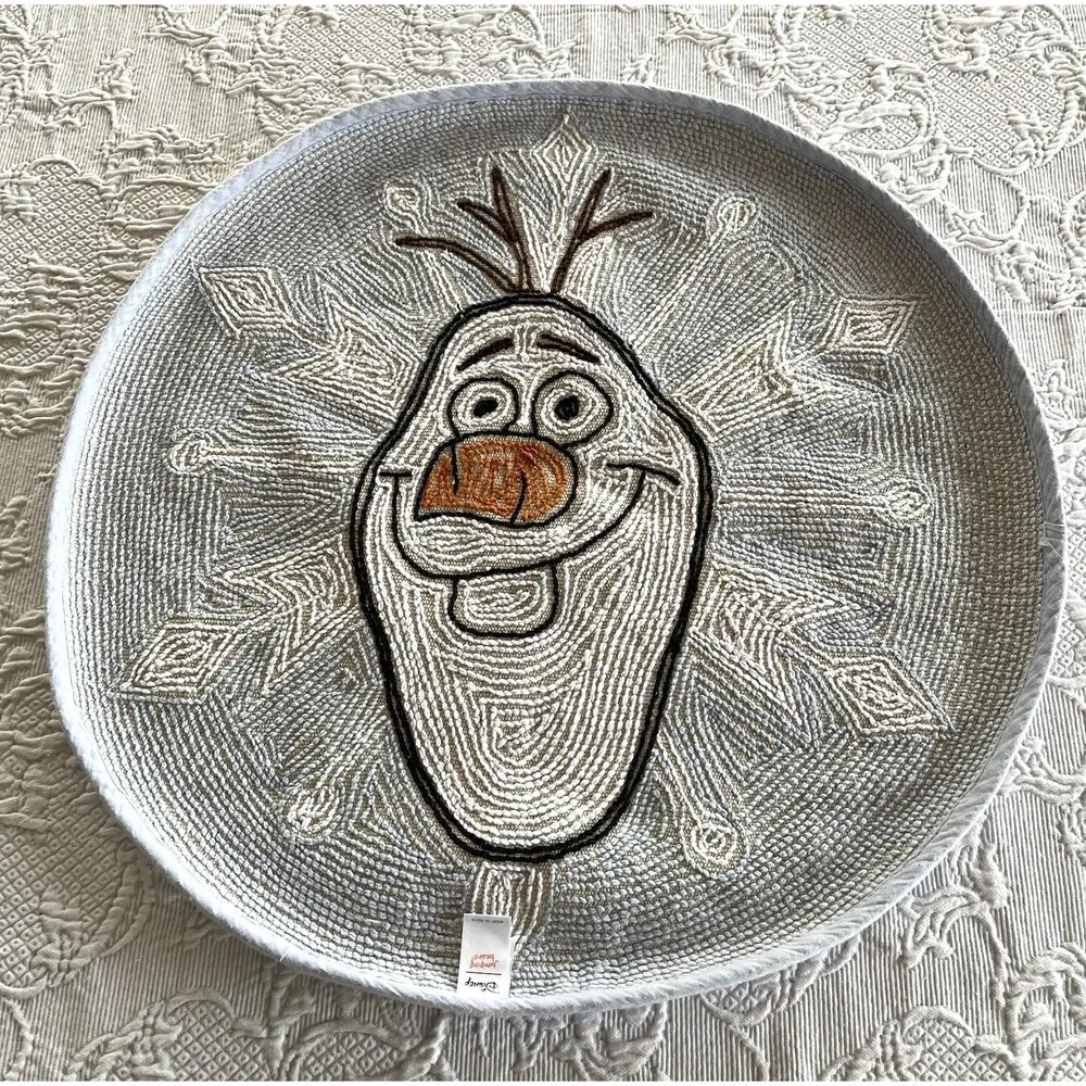 Disney Frozen OLAF Round Throw Rug by Jumping Beans 24 inch 100% Cotton